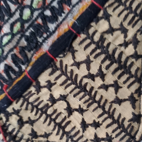 π¨ Free People Boho Embroidered Repurposed vtg banjara hippie Wallet card case - Picture 10 of 11